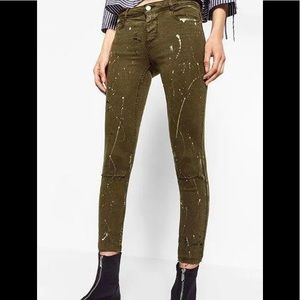 Zara Paint Splatter Jeans 